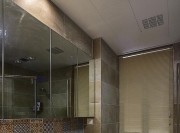 木質懷舊簡約風格80平米二居室衛生間浴室柜裝修效果圖