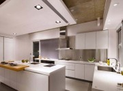 自然生動現代簡約120平米復式loft廚房櫥柜裝修效果圖