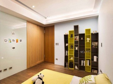 自然生動現代簡約120平米復式loft臥室吊頂裝修效果圖