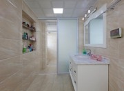 華貴溫馨歐式風格120平米三居室衛生間浴室柜裝修效果圖